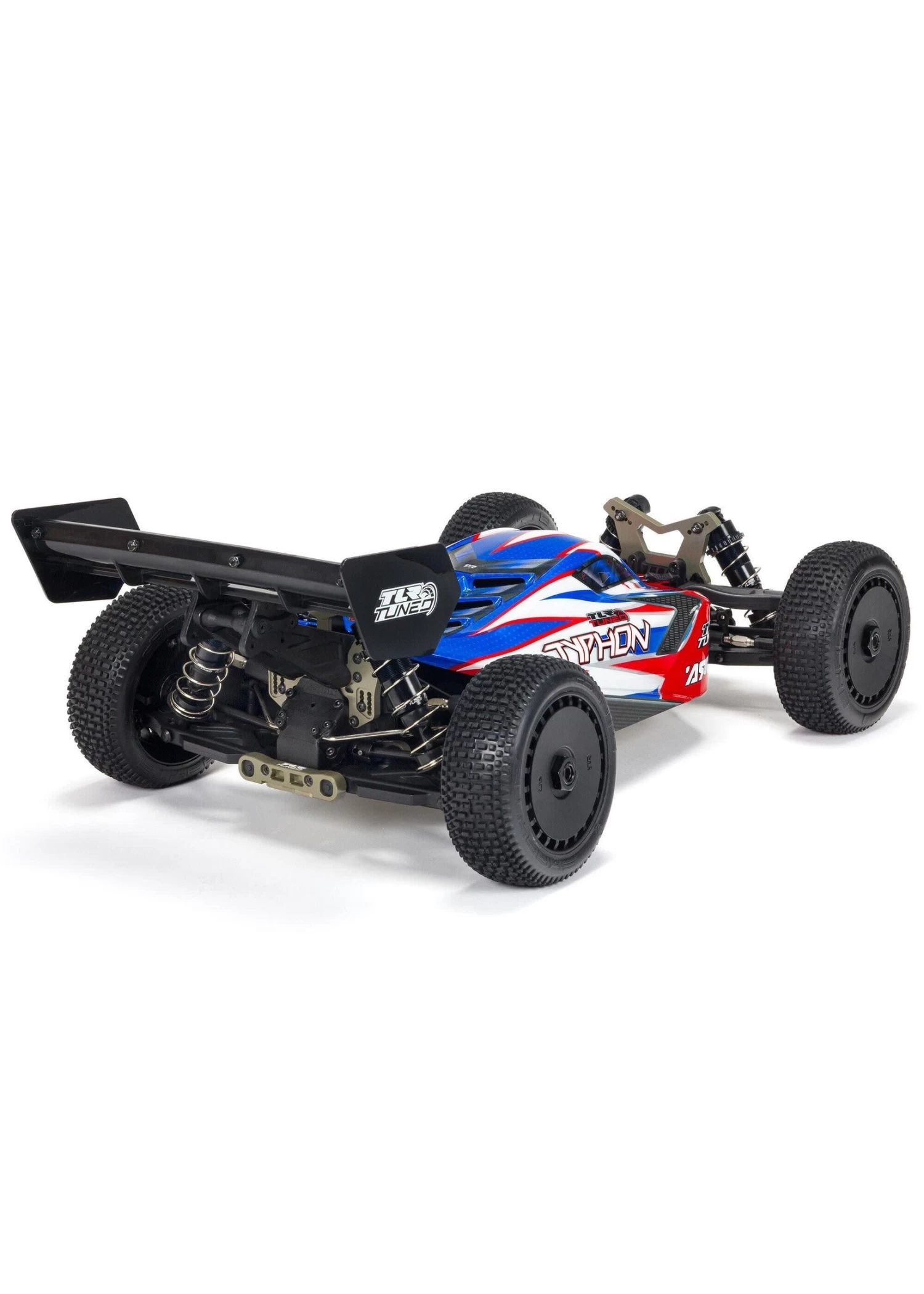 ARA8406 ARRMA 1/8 TLR Tuned TYPHON 6S 4WD BLX Buggy RTR, Red/Blue 3 ARA8406 ARRMA 1/8 TLR Tuned TYPHON 6S 4WD BLX Buggy RTR, Red/Blue - Image 3