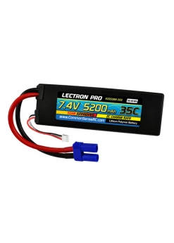 2S5200-355 Common Sense RC Lectron Pro 7.4V 5200mAh 35C Lipo Battery With EC5 Connector For 1/10th Scale Cars & Trucks