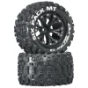 DTXC3522 Duratrax Six-Pack MT 2.8'' 2WD Mounted 1/2'' Offset Tires, Black (2)