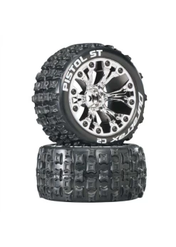 DTXC3557 Duratrax Pistol ST 2.8 Mounted 1/2'' Offset C2 Chrm (2)