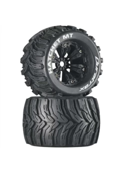 DTXC3588 Duratrax Hatchet MT 3.8'' Mounted 1/2'' Offset Black (2)