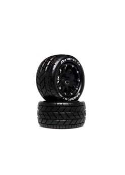 DTXC5515 Duratrax Bandito MT Belted 2.8 Mounted F/R 0 Offst Blk (2)