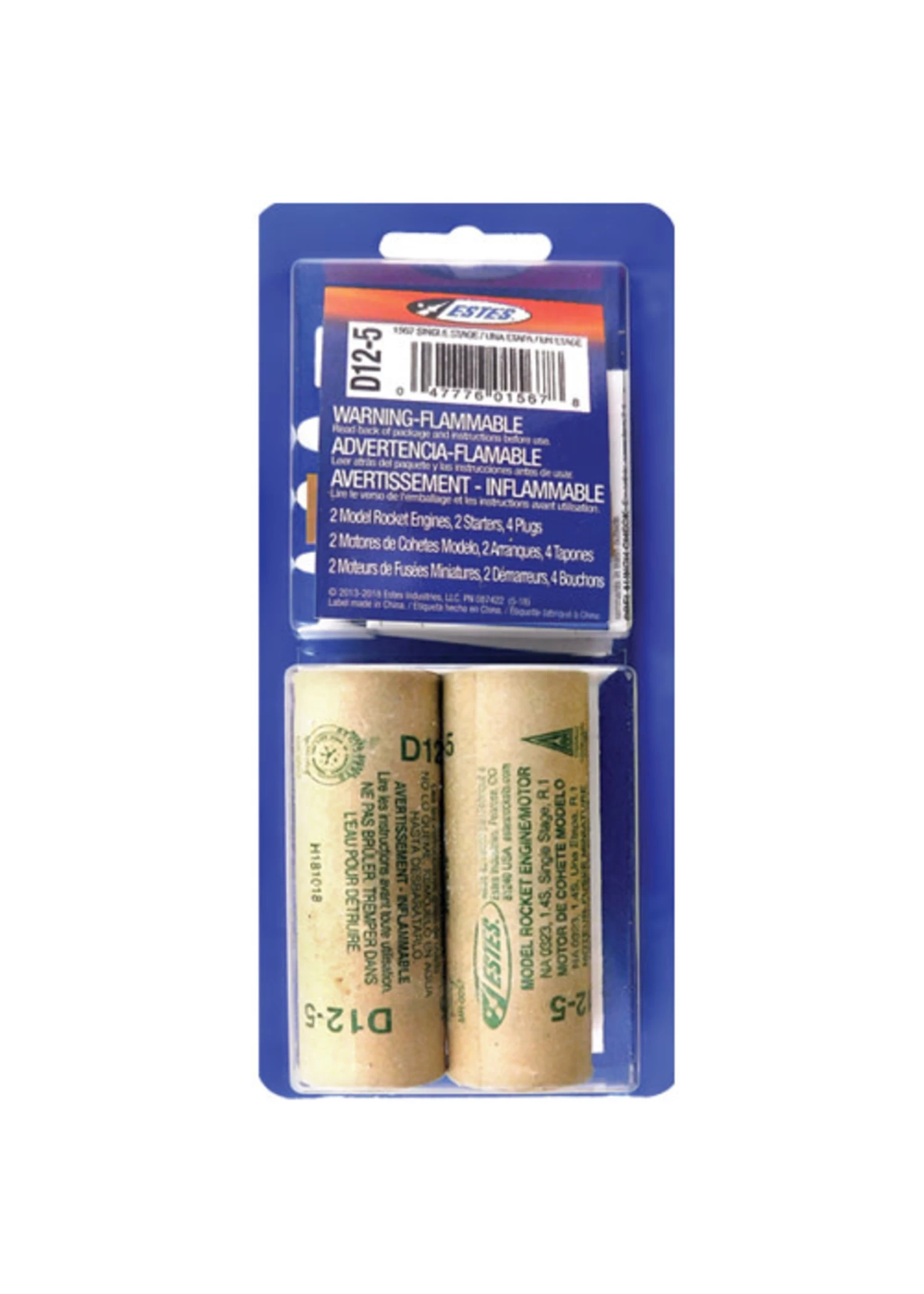 EST1567 Estes D12-5 Standard Engine (2) 1 EST1567 Estes D12-5 Standard Engine (2)