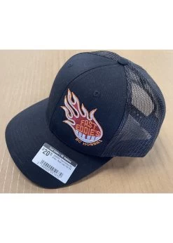 FAS0001 Fast Eddies RC Snap-back Logo Hat Blk