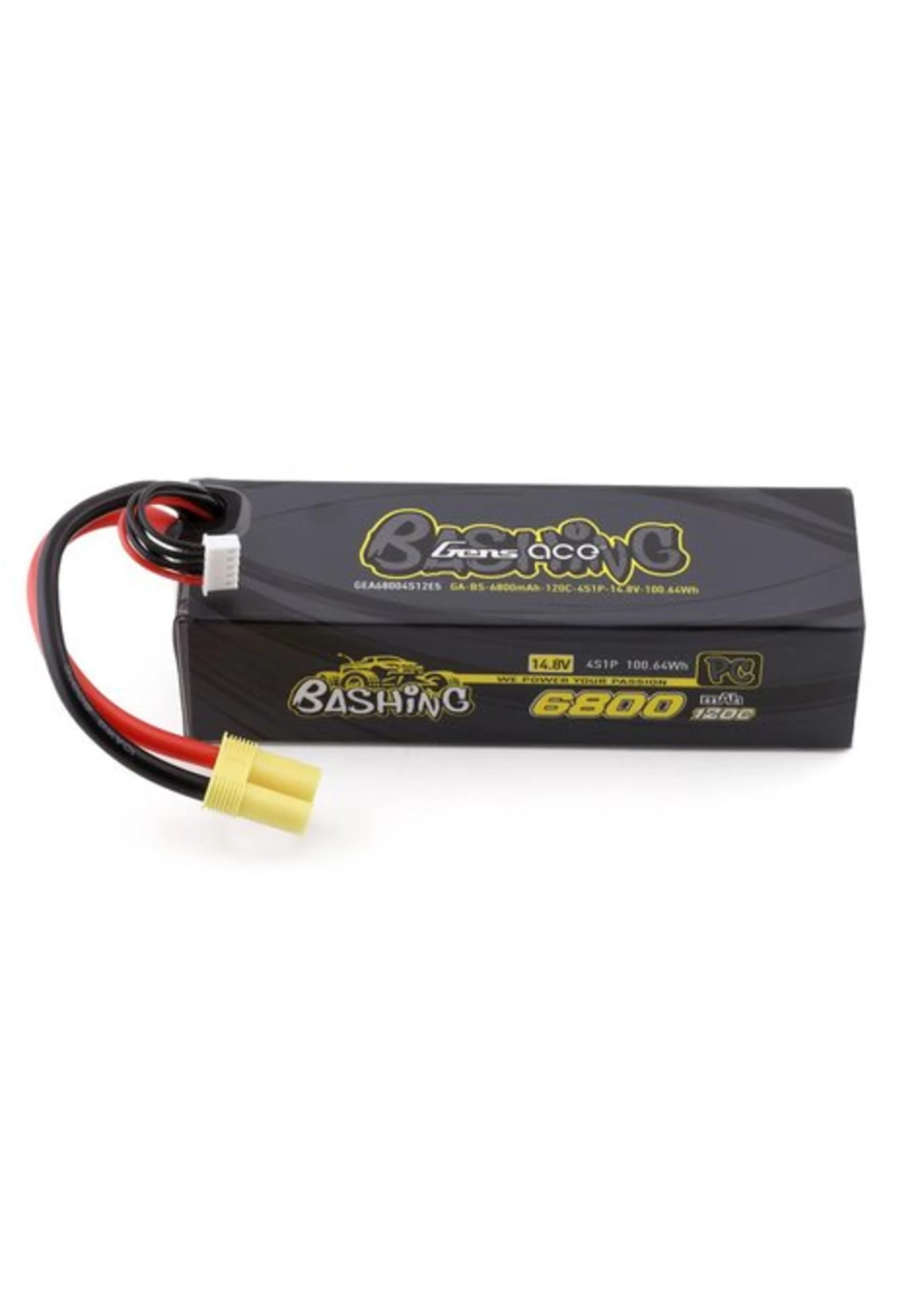 GEA68004S12E5Gens Ace Bashing Pro 4s LiPo Battery Pack 120C (14.8V/6800mAh) W/EC5 Connector 1 GEA68004S12E5Gens Ace Bashing Pro 4s LiPo Battery Pack 120C (14.8V/6800mAh) W/EC5 Connector