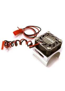 INTC23141S Integy Super BL Motor Heatsink With Fan, Silver: Traxxas 1/16 E-Revo, Slash 4X4