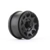 JKO6105B2 Jetko 1/10 ST MT 2.8 Wheels, Black, 12mm, 1/2" Offset Wide For Traxxas Rustler 2WD/4WD Front & Rear (4)