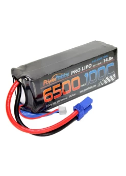 PHB4S6500100CEC5 Power Hobby 4S 14.8V 6500mAh 100C Lipo Battery W EC5 Plug Soft Case 4-Cell100C Continuous / 200C Burst