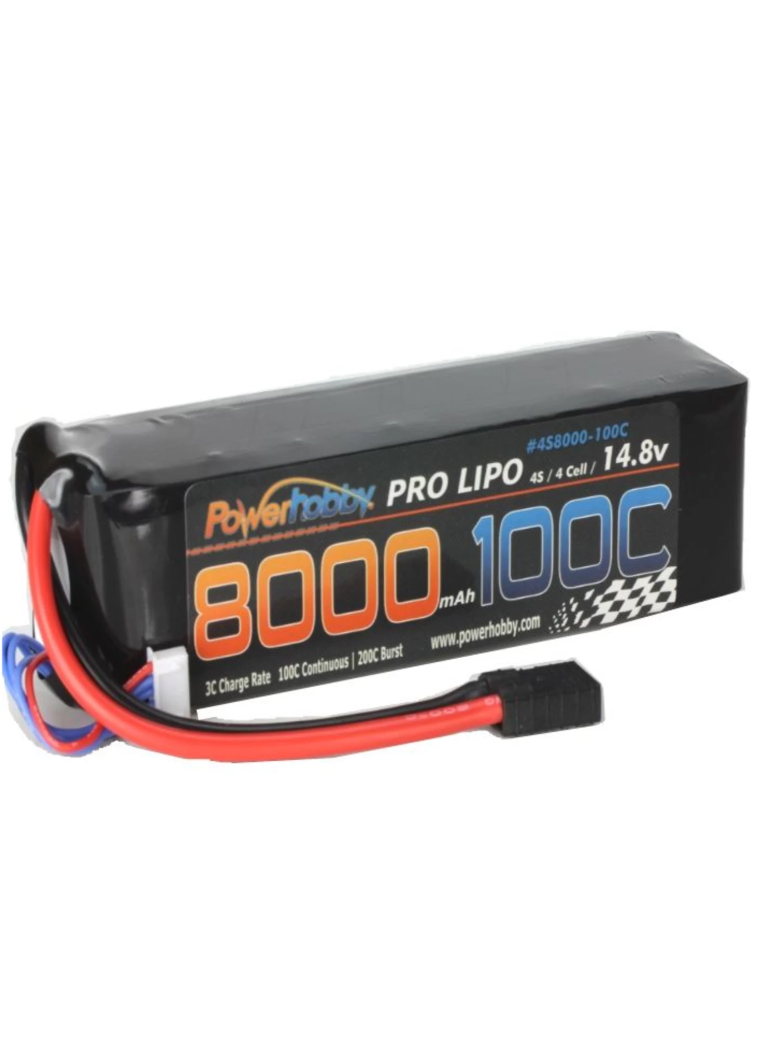 PHB4S8000100CTRXPower Hobby 4S 14.8V 8000MAH 100C W/ Genuine Traxxas 1 PHB4S8000100CTRXPower Hobby 4S 14.8V 8000MAH 100C W/ Genuine Traxxas