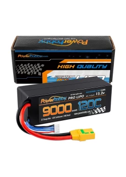PHB4S9000120XT90 Power Hobby 4S 15.2V 9000mAh 120C Graphene LiPo Battery W/ XT90 Plug120C Continous / 2400C Brust