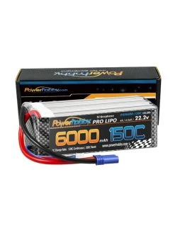 PHB6S6000150CEC5Power Hobby XTREME 6S 22.2V 6000mAh 150C/300C LiPo Battery With EC5 Plug120C Continuous / 300C Burst