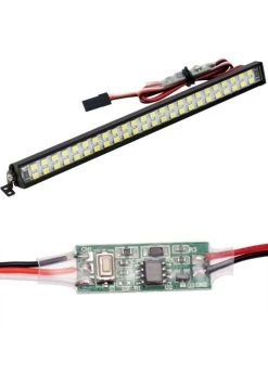 PHBPHLight-012 PowerHobby 147MM RC Double Row 48 LED Lightbar W/Controller For 1/10 1/8