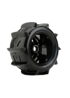 PHBPHT2381 Power Hobby 1/8 Rooster 3.8 Belted Paddle Sand Snow Tires 17mm -Traxxas Store power hobby phbpht2381 power hobby 1 8 rooster 38 3