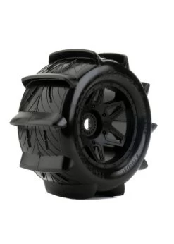 PHBPHT2381 Power Hobby 1/8 Rooster 3.8 Belted Paddle Sand Snow Tires 17mm -Traxxas Store power hobby phbpht2381 power hobby 1 8 rooster 38 4