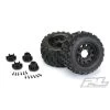 PRO10125-10 Pro-Line Badlands MX28 2.8'' All Terrain Tires Mounted On Raid Black Wheels (1 Pair)