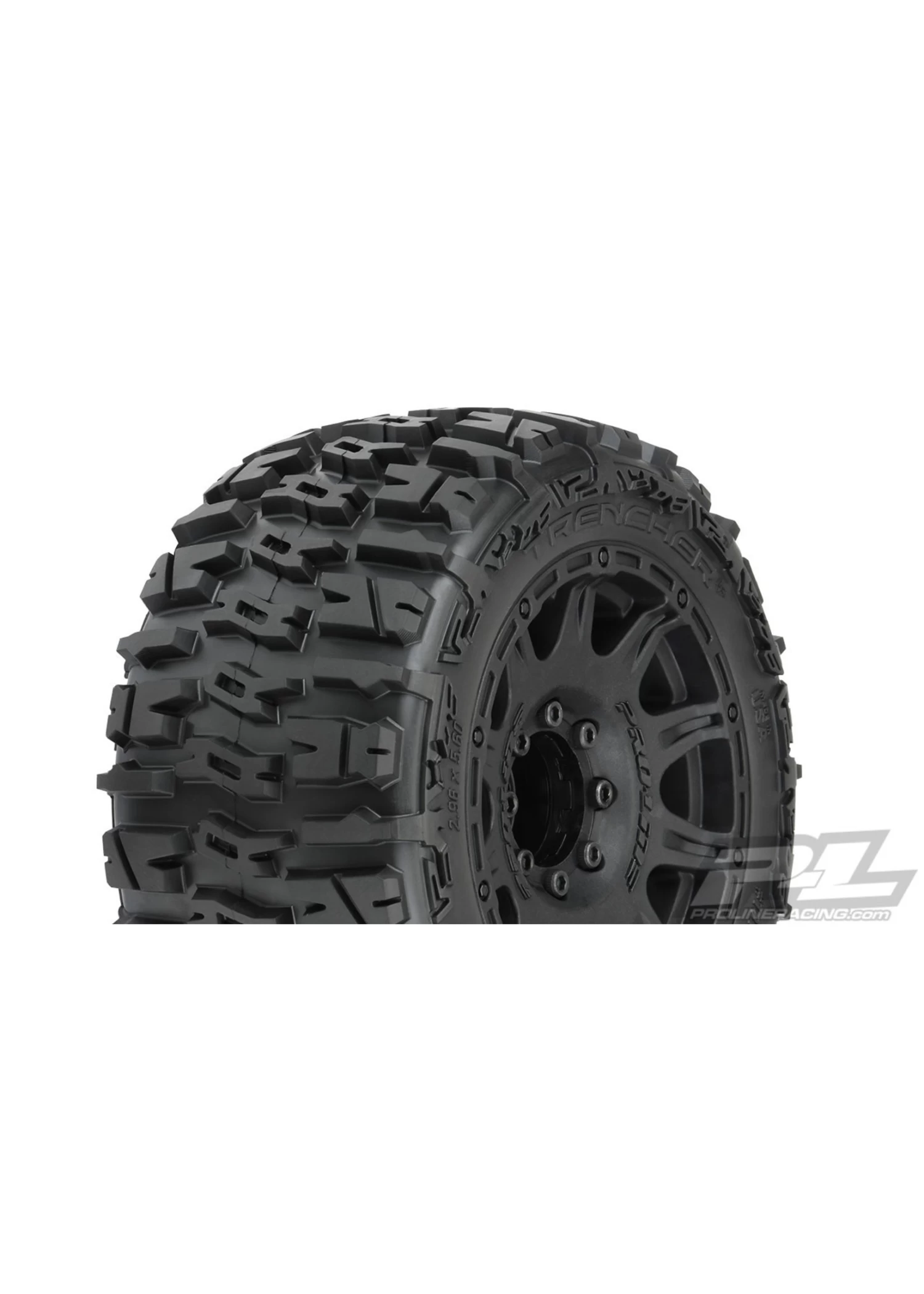 PRO10175-10 Pro-Line Trencher LP 3.8'' Pre-Mounted Truck Tires (2) (Black) (M2) W/Raid 8x32 Removable Hex Wheels 1 PRO10175-10 Pro-Line Trencher LP 3.8'' Pre-Mounted Truck Tires (2) (Black) (M2) W/Raid 8x32 Removable Hex Wheels