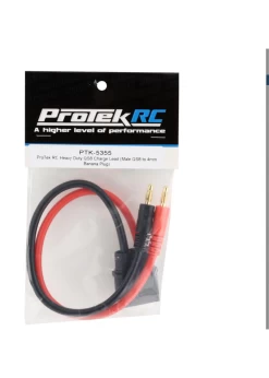 PTK-5355 ProTek Heavy Duty QS8 Charger Lead (Male QS8 To 4mm Banana Plug)