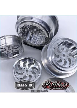 SEHREEFS80 Reefs RC Kahuna Beadlock Drag Wheels W/ Rings And Hardware (4pcs)
