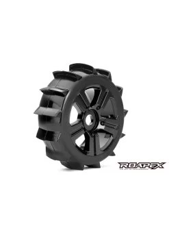 ROPR5004-B Roapex Paddle 1/8 Buggy Tires, Mounted On Black Wheels, 17mm Hex (1 Pair)