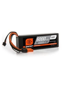 SPMX50002S50H5 Spektrum 5000mAh 2S 7.4V 50C Smart LiPo Hardcase; IC5