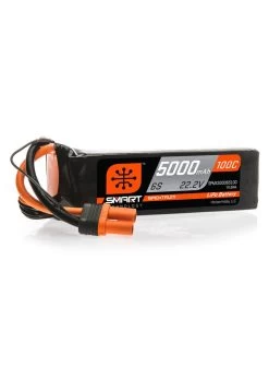 SPMX50006S100 Spektrum 5000mAh 6S 22.2V 100C Smart LiPo Battery; IC5