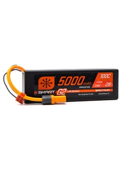SPMX52S100H5 Spektrum 7.4V 5000mAh 2S 100C Smart G2 Hardcase LiPo Battery: IC5
