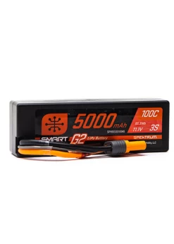SPMX53S100H5 Spektrum 5000mAh 3S 11.1V Smart G2 Hard Case LiPo 100C IC5