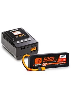 SPMXBCB1 Spektrum Smart G2 Powerstage Surface Bundle: 2S 5000mAh LiPo Battery IC3 / S155 Charger
