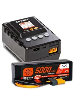 SPMXPSS300 Spektrum Smart Powerstage Surface Bundle: 5000mAh 3S LiPo Battery / S155 Charger