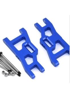 SPTST3631XB ST Racing Concepts Heavy Duty Front Suspension Arms Kit W/ Lock-Nut Hinge-Pins, For Traxxas Rustler/Stampede (Blue)