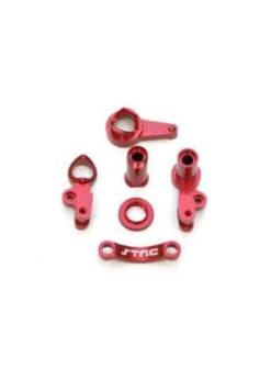 SPTST6845R ST Racing Concepts CNC Machined Aluminum Multi-Piece Steering Bellcrank Set (Red)