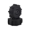 ASC71062 Team Associated Sand Paddle Tires & Method Wheels, Mntd,Black,Rear