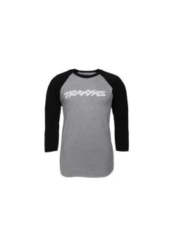 TRA1369 Traxxas Traxx Raglan Shirt Grey/Blk