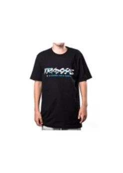 TRA1391 Traxxas Black Sliced Tee Youth