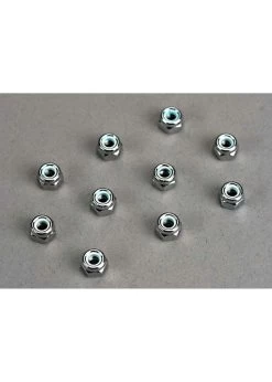 TRA1747 Traxxas Nuts, 4mm Nylon Locking (10)