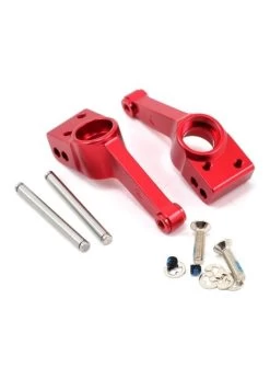 TRA1952A Traxxas Carriers, Stub Axle (red-anodized 6061-T6 Aluminum) (rear) (2)