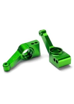 TRA1952G Traxxas Carriers, Stub Axle (green-anodized 6061-T6 Aluminum) (rear) (2)