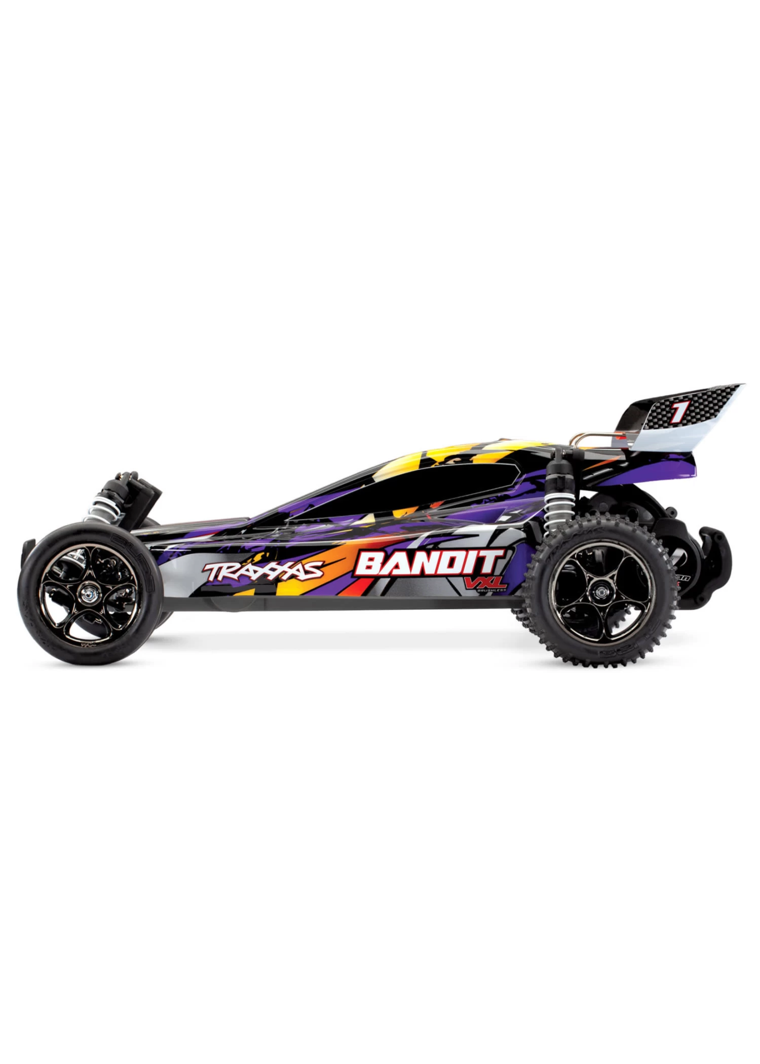 TRA24076-4 Traxxas Bandit VXL: 1/10 Scale Off-Road Buggy With TQi Traxxas Link Enabled 2.4Ghz Radio System & Traxxas Stability Management (TSM) 3 TRA24076-4 Traxxas Bandit VXL: 1/10 Scale Off-Road Buggy With TQi Traxxas Link Enabled 2.4Ghz Radio System & Traxxas Stability Management (TSM) - Image 3