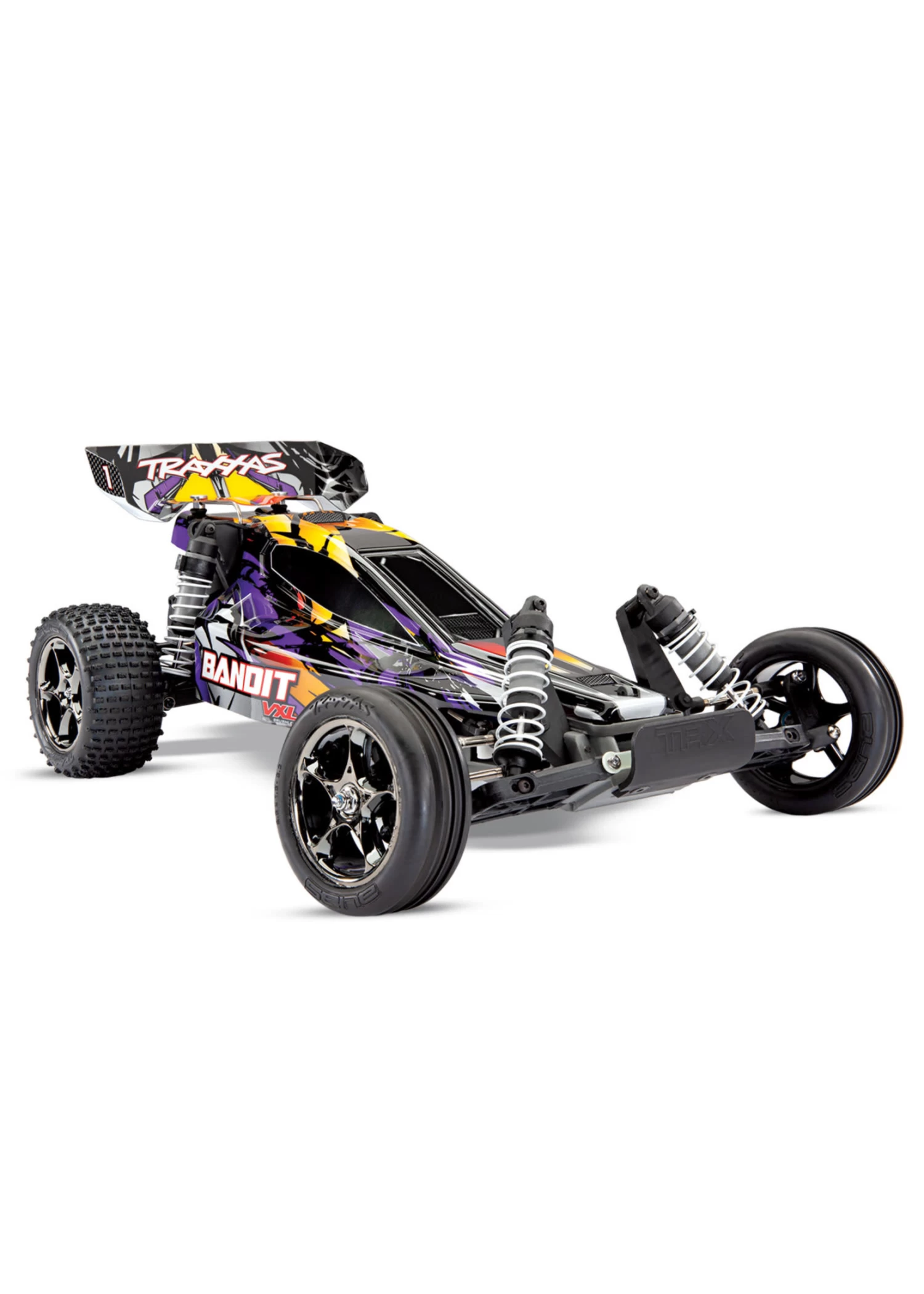 TRA24076-4 Traxxas Bandit VXL: 1/10 Scale Off-Road Buggy With TQi Traxxas Link Enabled 2.4Ghz Radio System & Traxxas Stability Management (TSM) 4 TRA24076-4 Traxxas Bandit VXL: 1/10 Scale Off-Road Buggy With TQi Traxxas Link Enabled 2.4Ghz Radio System & Traxxas Stability Management (TSM) - Image 4