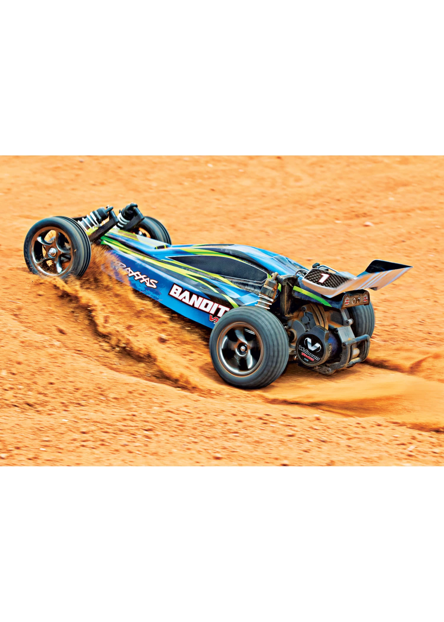 TRA24076-4 Traxxas Bandit VXL: 1/10 Scale Off-Road Buggy With TQi Traxxas Link Enabled 2.4Ghz Radio System & Traxxas Stability Management (TSM) 5 TRA24076-4 Traxxas Bandit VXL: 1/10 Scale Off-Road Buggy With TQi Traxxas Link Enabled 2.4Ghz Radio System & Traxxas Stability Management (TSM) - Image 5