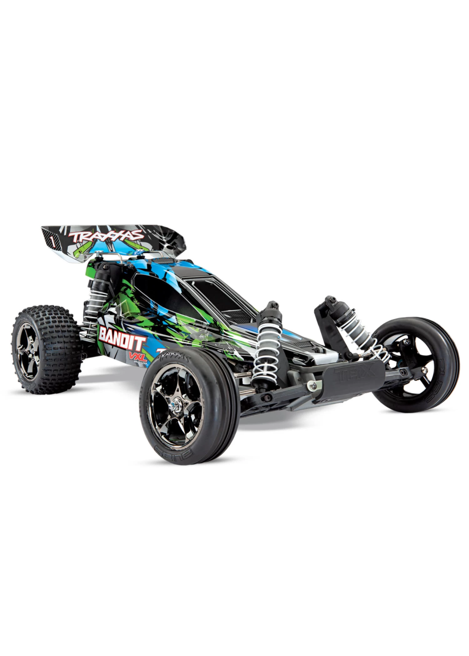 TRA24076-4 Traxxas Bandit VXL: 1/10 Scale Off-Road Buggy With TQi Traxxas Link Enabled 2.4Ghz Radio System & Traxxas Stability Management (TSM) 1 TRA24076-4 Traxxas Bandit VXL: 1/10 Scale Off-Road Buggy With TQi Traxxas Link Enabled 2.4Ghz Radio System & Traxxas Stability Management (TSM)