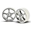 TRA2473 Traxxas Wheels, Tracer 2.2' (chrome) (2) (Bandit Front)