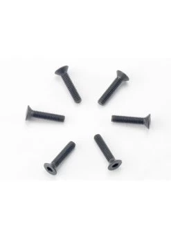TRA2526 Traxxas Screws, 2.5x12mm Countersunk Machine (hex Drive) (6)