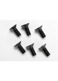 TRA2535 Traxxas Screws, 4x10mm Countersunk Machine (hex Drive) (6)