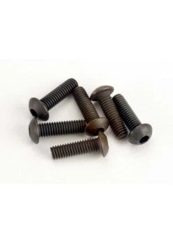 TRA2577 Traxxas Screws, 3x10mm Button-head Machine (hex Drive) (6)