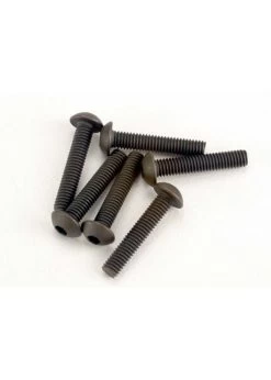 TRA2579 Traxxas Screws, 3x15mm Button-head Machine (hex Drive) (6)