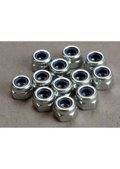 TRA2745 Traxxas Nuts, 3mm Nylon Locking (12)