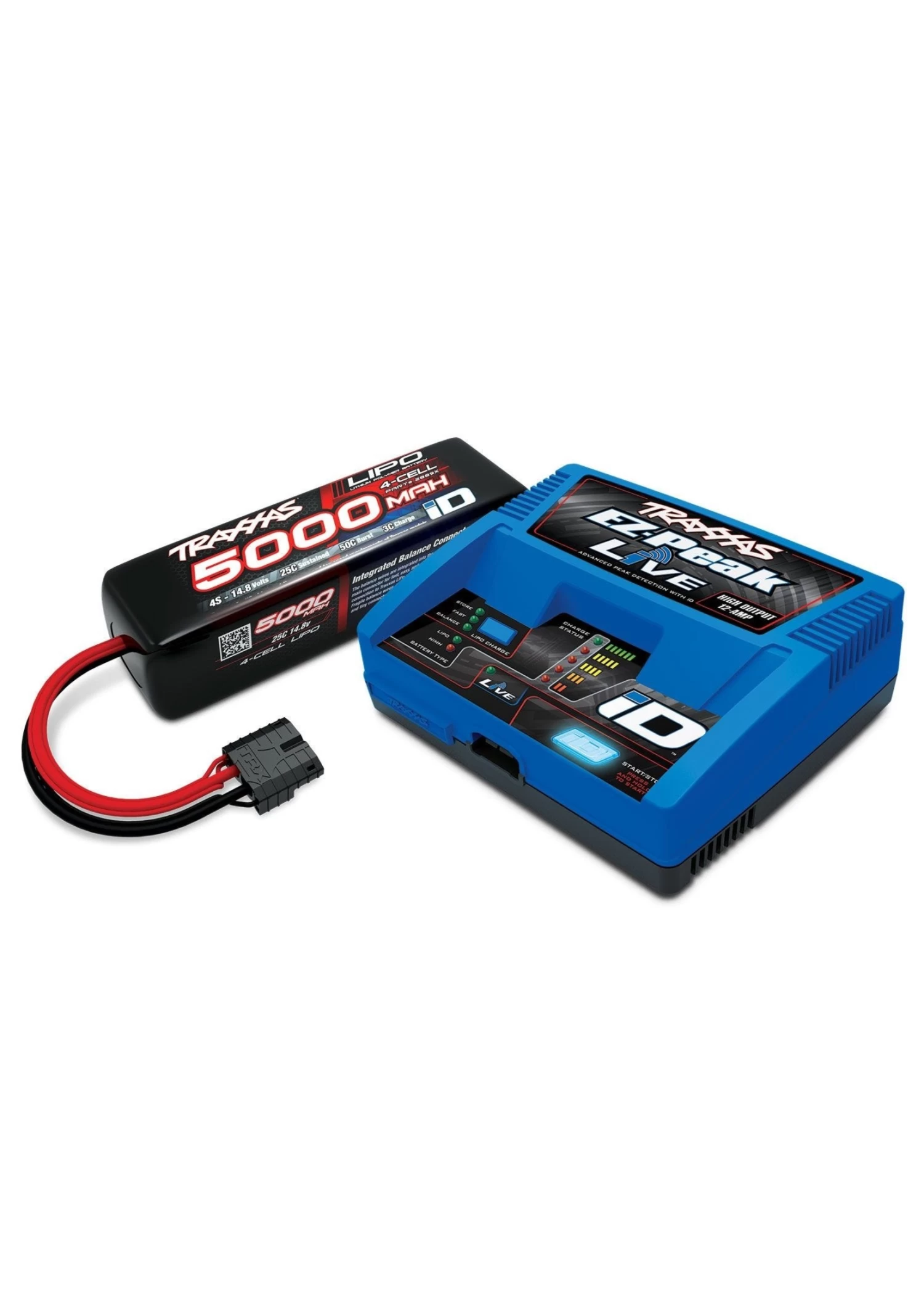 TRA2996X Traxxas Battery/charger Completer Pack (includes #2971 ID Charger (1), #2889X 5000mAh 14.8V 4-cell 25C LiPo Battery (1)) 1 TRA2996X Traxxas Battery/charger Completer Pack (includes #2971 ID Charger (1), #2889X 5000mAh 14.8V 4-cell 25C LiPo Battery (1))