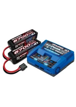 TRA2997 Traxxas Battery/charger Completer Pack (includes #2973 Dual ID Charger (1), #2890X 6700mAh 14.8V 4-cell 25C LiPo Battery (2))