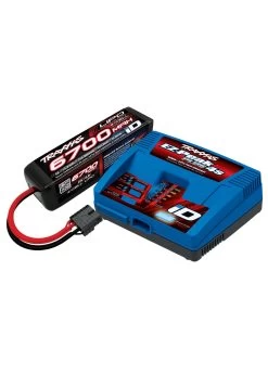 TRA2998 Traxxas Battery/charger Completer Pack (includes #2981 ID® Charger (1), #2890X 6700mAh 14.8V 4-cell 25C LiPo Battery (1))